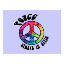 Peace: Always in Style Postcard