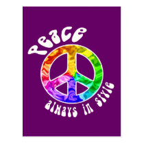 Peace: Always in Style Postcard