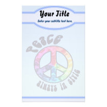 Peace Always in Style Stationery