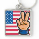 Peace American Flag Design