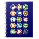Peace and Eco Symbols Notebooks