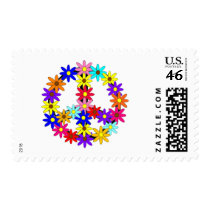 Peace and Flower Power Stamp