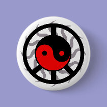 Peace and Harmony Button by MidnightAkita Peace and Harmony Button