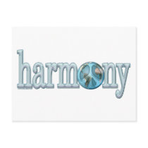 peace and harmony postcards