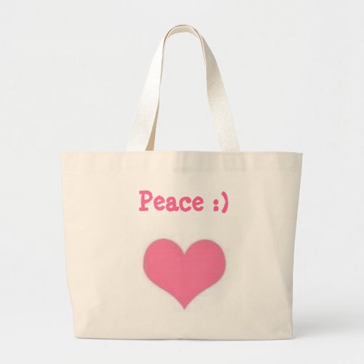 Peace and Heart Tote Bag