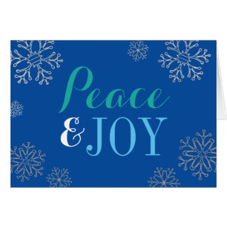 Peace And Joy Greeting Cards  Zazzle