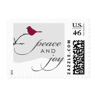 Peace and Joy Holiday Postage stamp