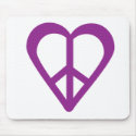 Peace and Love 2 mousepads