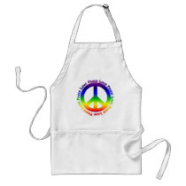 Peace and Love all around Aprons