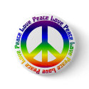 Peace and Love all around buttons by Groovynet Peace and Love all around buttons