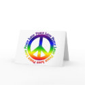 Peace and Love all around cards by Groovynet Peace and Love all around cards
