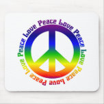 Peace and Love all around mousepads