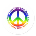 Peace and Love all around stickers by Groovynet Peace and Love all around stickers