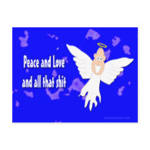 Peace and Love and all that S*** postcards