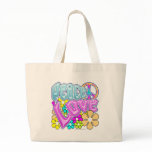 Peace And Love Canvas Bags