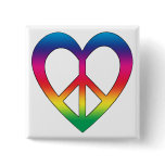 Peace and Love buttons