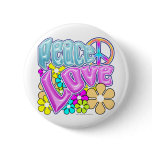Peace And Love buttons