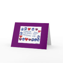 Peace and Love Card
