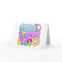 Peace And Love Greeting Card
