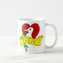 Peace and Love Dove Mug
