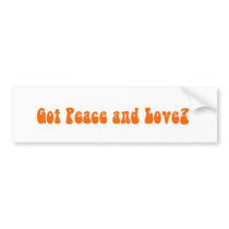 Peace and Love in Paia Maui bumper stickers