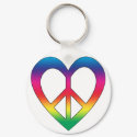 Peace and Love keychains