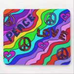 Peace and Love Mousepad mousepads