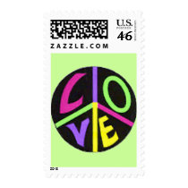 Peace and Love postage by Rave_On Peace and Love postage