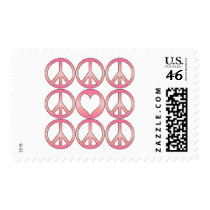 Peace and Love postage