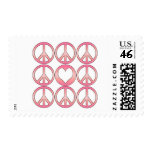 Peace and Love postage