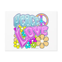 Peace And Love Postcards