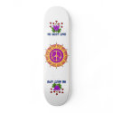 Peace and Love skateboards by orsobear Peace and Love skateboards