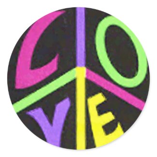 Peace and Love sticker Peace and Love sticker