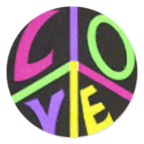 Peace and Love stickers by Rave_On Peace and Love stickers