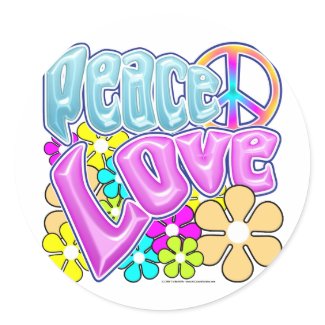 Peace And Love sticker Peace And Love sticker