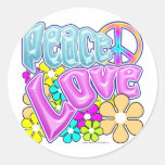 Peace And Love Stickers