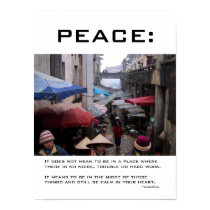 Peace and Sapa street Poster posters