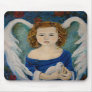 Peace Angel holding a Dove Mousepad