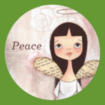 Peace - Angel Stickers stickers
