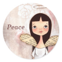 Peace - Angel Stickers by DudaDaze Peace - Angel Stickers