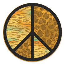 Peace Animal Pattern Sticker by mmpierce Peace Animal Pattern Sticker
