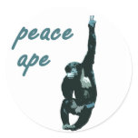 Peace Ape Lapel Sticker Sheet