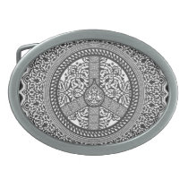 Peace Arabesque Customizable Belt Buckle belt buckles