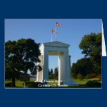 Peace Arch at US-Canada Border Greeting Card cards