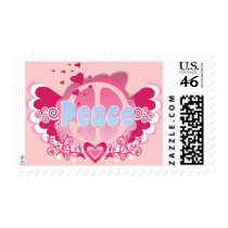 Peace Art Graphic Postage Stamps
