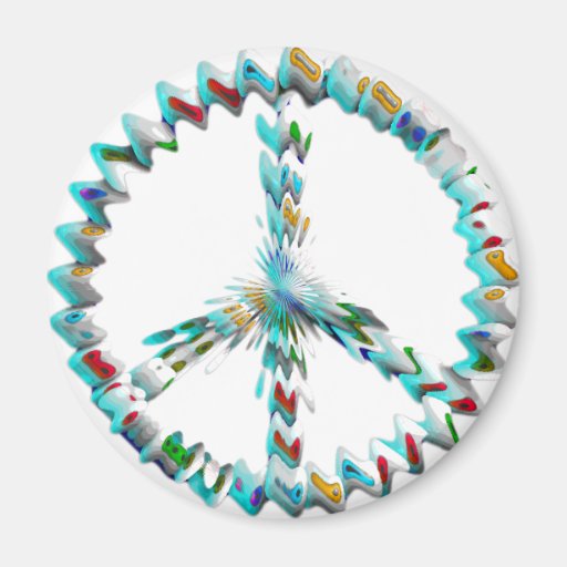 Peace Art Symbol Fridge Magnet