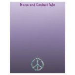 Peace Art Symbol Letterhead Template