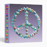 Peace Art Symbol Vinyl Binder