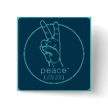 Peace Asterisk Button