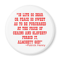 Peace At The Price Of Chains and Slavery? magnets by WhiteTiger_LLC Peace At The Price Of Chains and Slavery? magnets